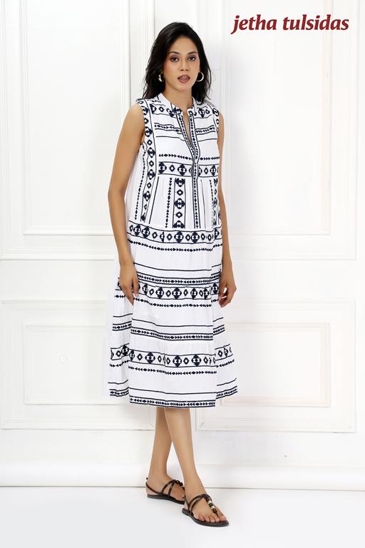 WOMEN WESTERN MIDI DRESS